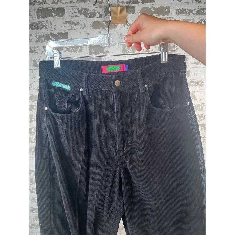 Empyre | women black corduroy straight leg pants